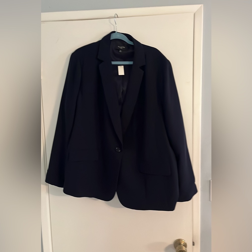 $55 NWT Talbots Navy Blue Blazer Suit Jacket Size 22W
